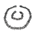 Ice Cuban Chain Necklace & Bracelet set