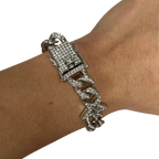 Ice Cuban Chain Necklace & Bracelet set