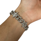 Ice Cuban Chain Necklace & Bracelet set